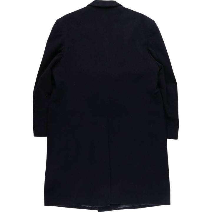 SAVOY TAYLORS GUILD Cashmere Blend Double Breasted Wool Chesterfield Coat Men's L size /eaa523248