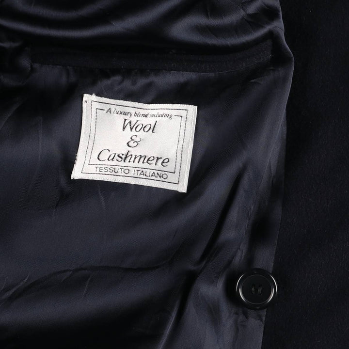 SAVOY TAYLORS GUILD Cashmere Blend Double Breasted Wool Chesterfield Coat Men's L size /eaa523248