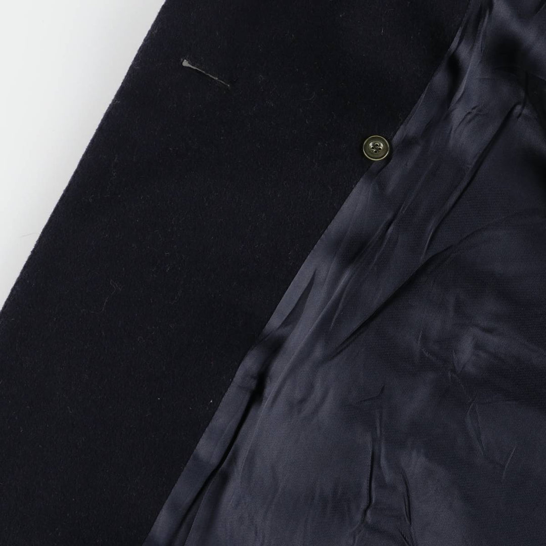 SAVOY TAYLORS GUILD Cashmere Blend Double Breasted Wool Chesterfield Coat Men's L size /eaa523248