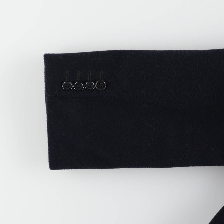 SAVOY TAYLORS GUILD Cashmere Blend Double Breasted Wool Chesterfield Coat Men's L size /eaa523248