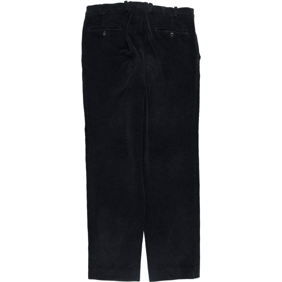 BRENARD ZINS One-Tuck Corduroy Pants, Men's, Size W36 unclear black type Vintage Second Hand
