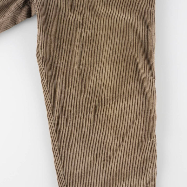 Levi's DOCKERS Wide Ribbed Two-pleat Corduroy Pants Men's W35 Vintage unclear Beige type Vintage Second Hand