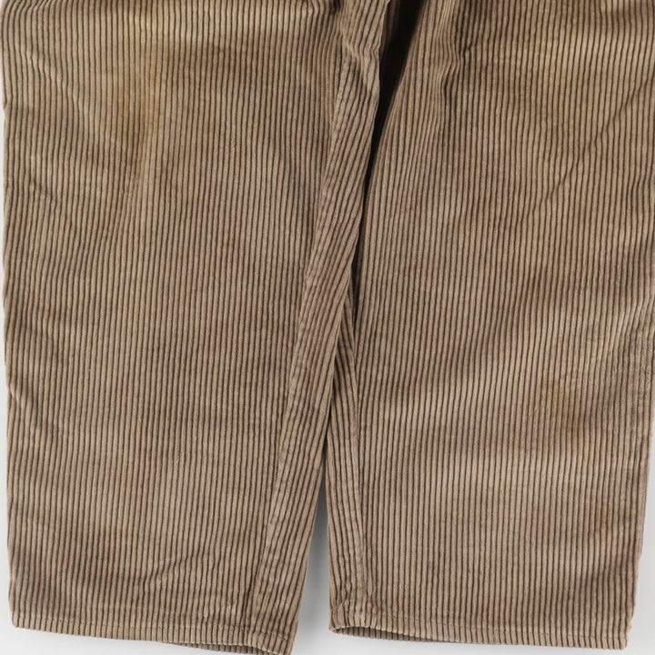Levi's DOCKERS Wide Ribbed Two-pleat Corduroy Pants Men's W35 Vintage unclear Beige type Vintage Second Hand