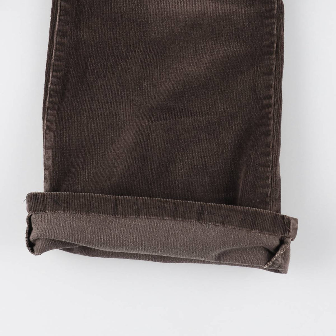 Cherokee Studded Flare-Cut Corduroy Pants, Women's XL (W32) unclear brown type Vintage Second Hand