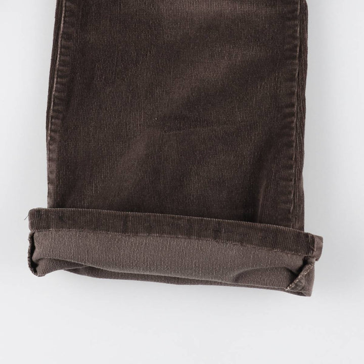 Cherokee Studded Flare-Cut Corduroy Pants, Women's XL (W32) unclear brown type Vintage Second Hand