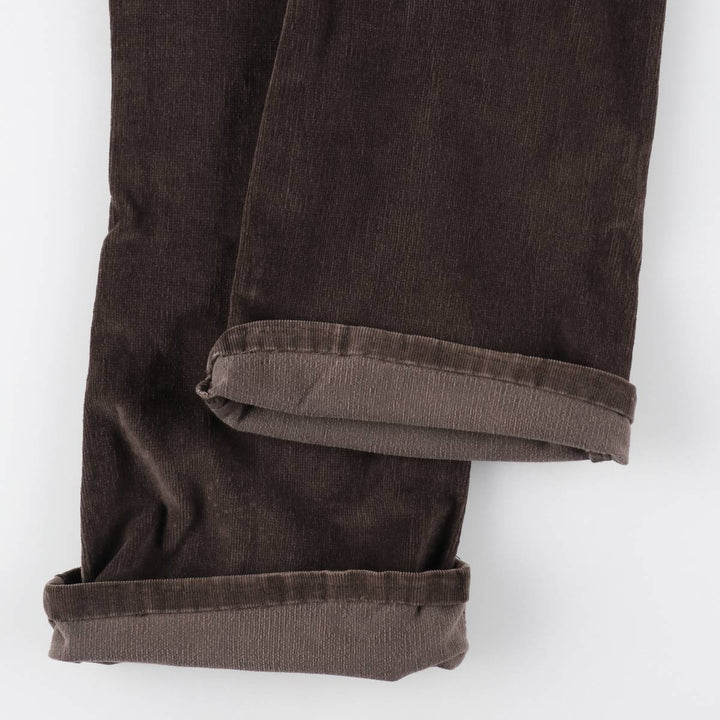 Cherokee Studded Flare-Cut Corduroy Pants, Women's XL (W32) unclear brown type Vintage Second Hand