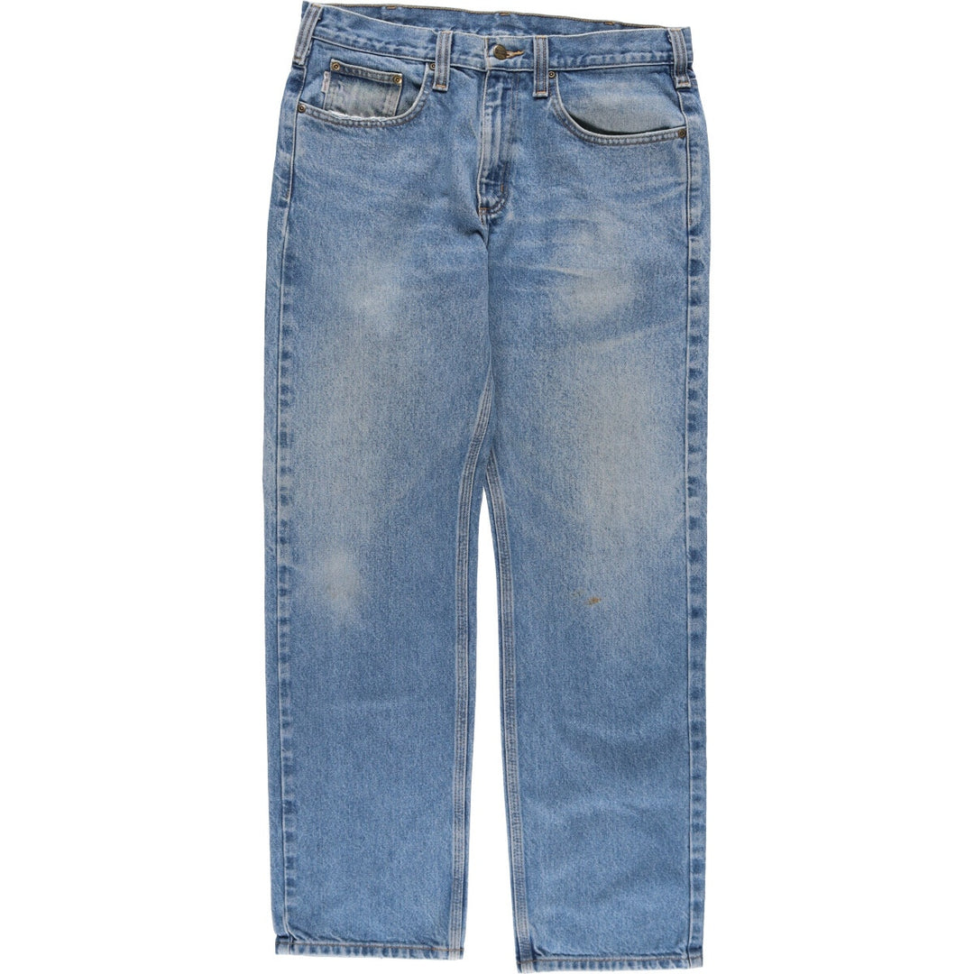 Carhartt Traditional FIT Straight Denim Pants for Men, W35 equivalent cotton blue type Vintage Second Hand