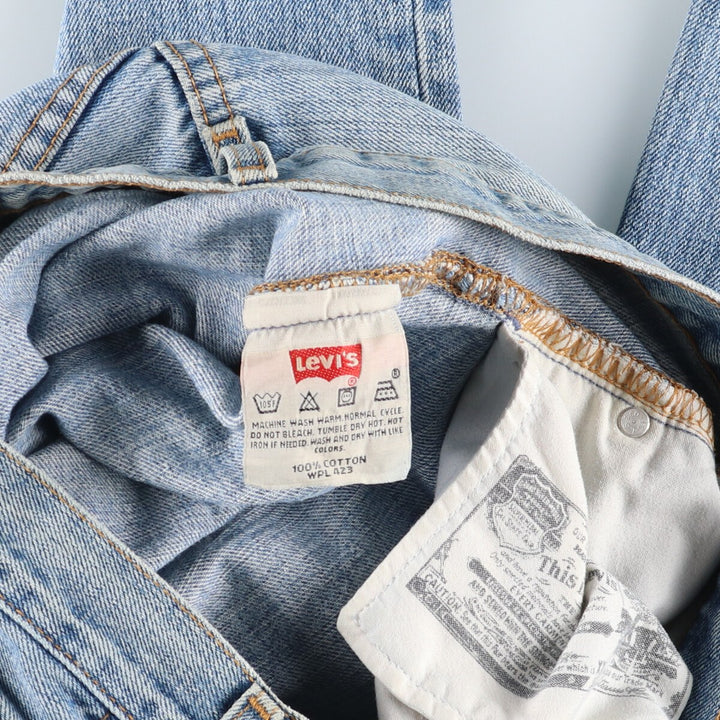 00'S Levi's 15501-0574 Straight denim pants for men, size w31 cotton Blue type light blue Vintage Second Hand