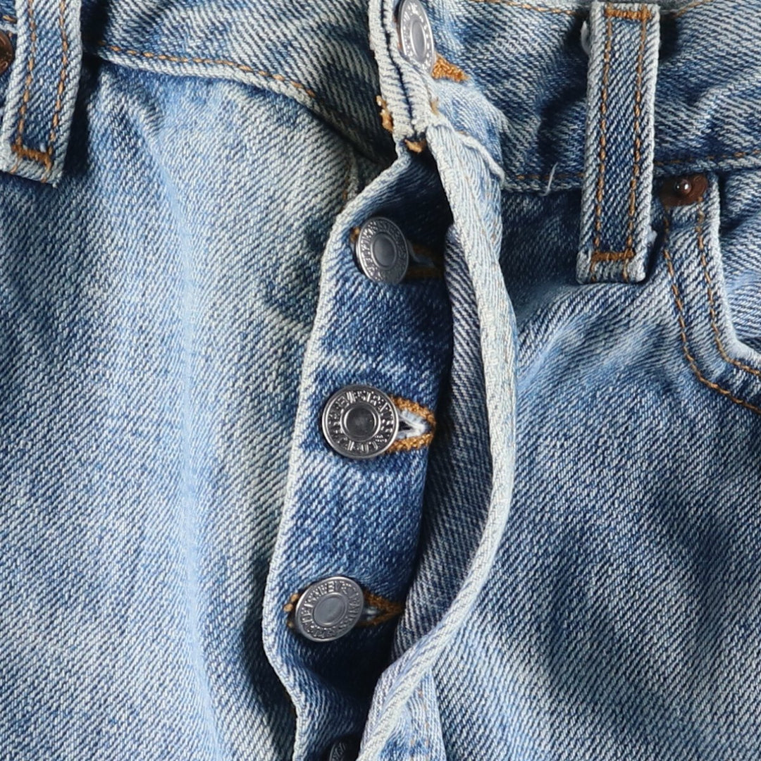 00'S Levi's 15501-0574 Straight denim pants for men, size w31 cotton Blue type light blue Vintage Second Hand