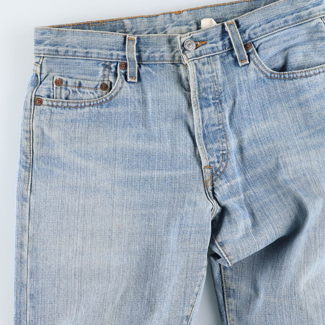 00'S Levi's 15501-0574 Straight denim pants for men, size w31 cotton Blue type light blue Vintage Second Hand