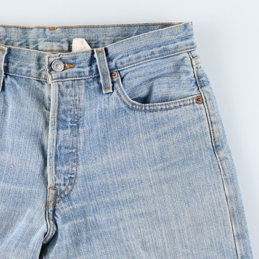 00'S Levi's 15501-0574 Straight denim pants for men, size w31 cotton Blue type light blue Vintage Second Hand