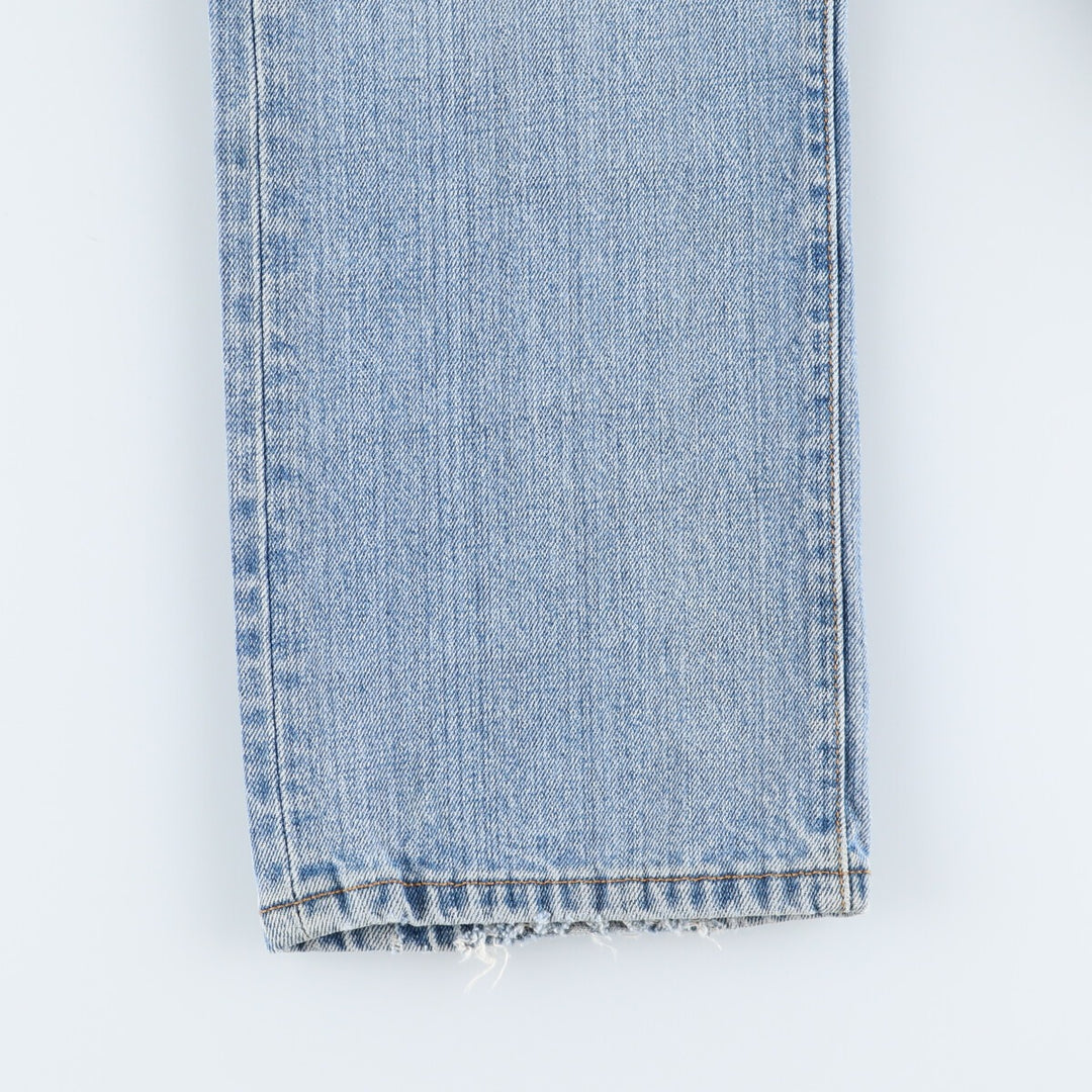 00'S Levi's 15501-0574 Straight denim pants for men, size w31 cotton Blue type light blue Vintage Second Hand
