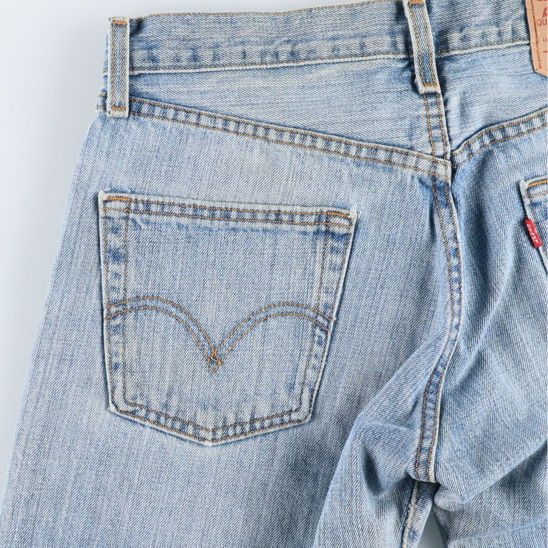 00'S Levi's 15501-0574 Straight denim pants for men, size w31 cotton Blue type light blue Vintage Second Hand