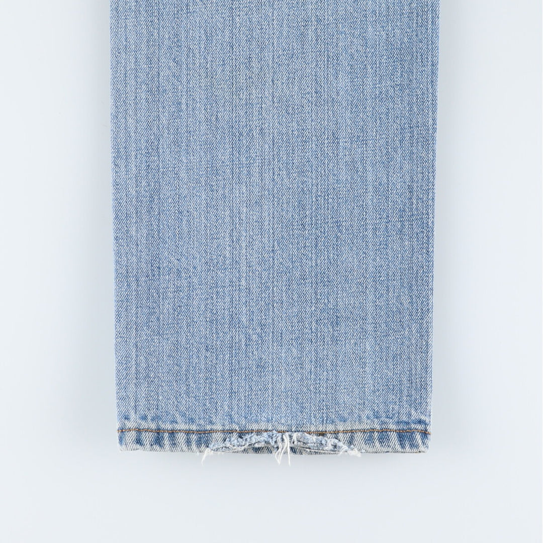 00'S Levi's 15501-0574 Straight denim pants for men, size w31 cotton Blue type light blue Vintage Second Hand