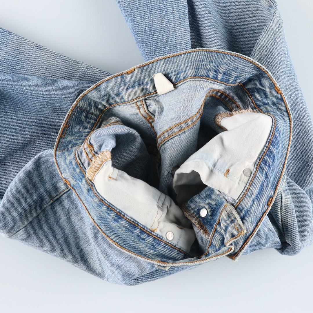 00'S Levi's 15501-0574 Straight denim pants for men, size w31 cotton Blue type light blue Vintage Second Hand