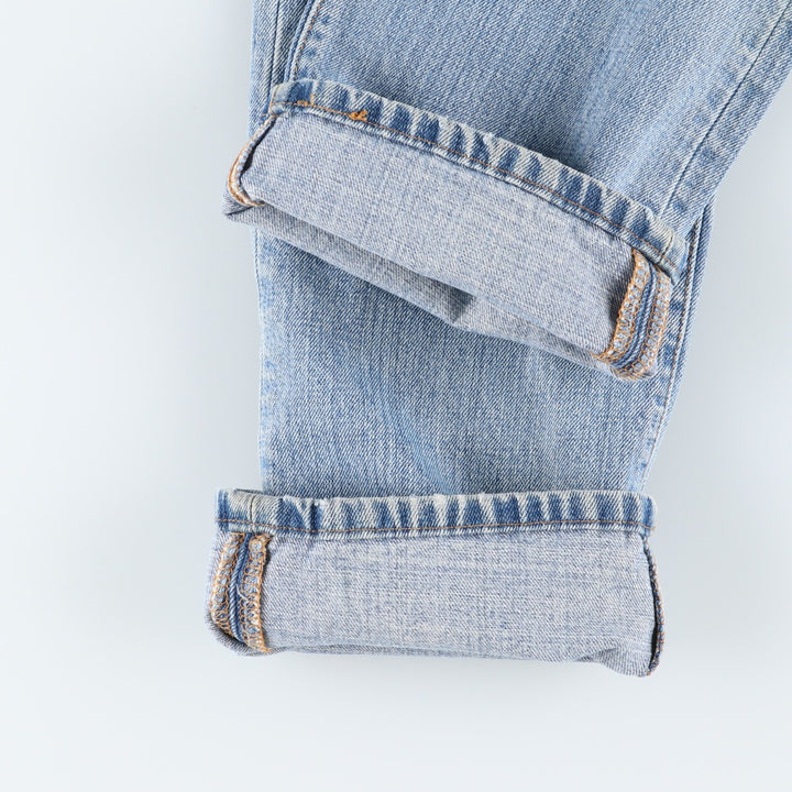 00'S Levi's 15501-0574 Straight denim pants for men, size w31 cotton Blue type light blue Vintage Second Hand