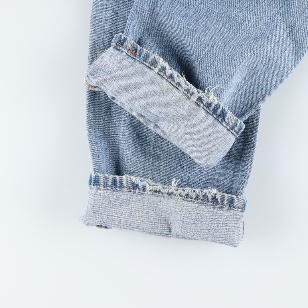 00'S Levi's 15501-0574 Straight denim pants for men, size w31 cotton Blue type light blue Vintage Second Hand