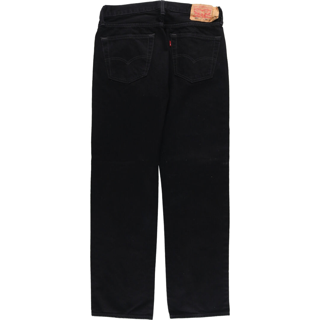 Levi's 501 Black Denim Straight Denim Pants Men's W34 equivalent / eaa523410