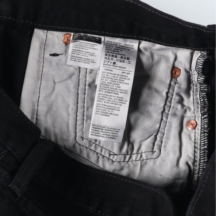 Levi's 501 Black Denim Straight Denim Pants Men's W34 equivalent / eaa523410