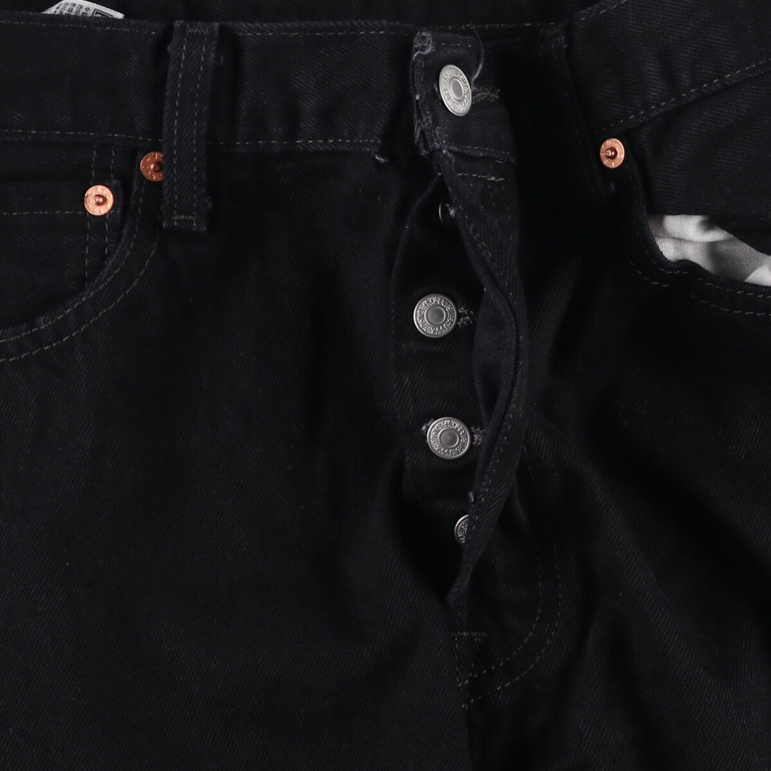 Levi's 501 Black Denim Straight Denim Pants Men's W34 equivalent / eaa523410