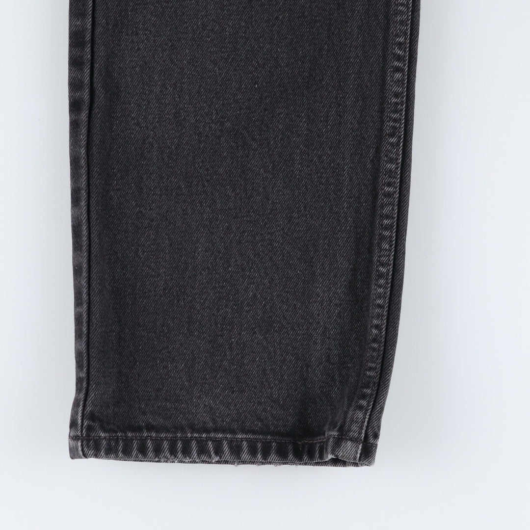 90'S Levi's 505 REGULAR FIT STRAIGHT LEG black denim tapered denim pants men's w30 equivalent vintage /eaa523413