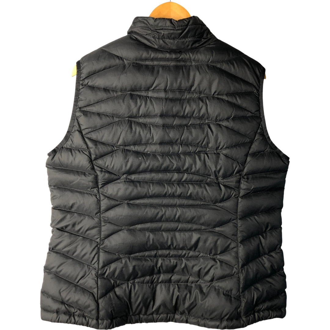 Eddie Bauer Women's Down Vest, Size XL Nylon black type Vintage Second Hand