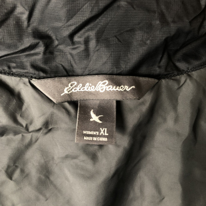 Eddie Bauer Women's Down Vest, Size XL Nylon black type Vintage Second Hand