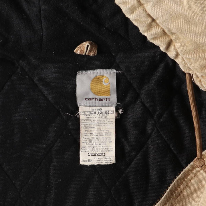 Carhartt Active Jacket Duck Full Zip Hoodie Men's XL Full Zip / eaa523452