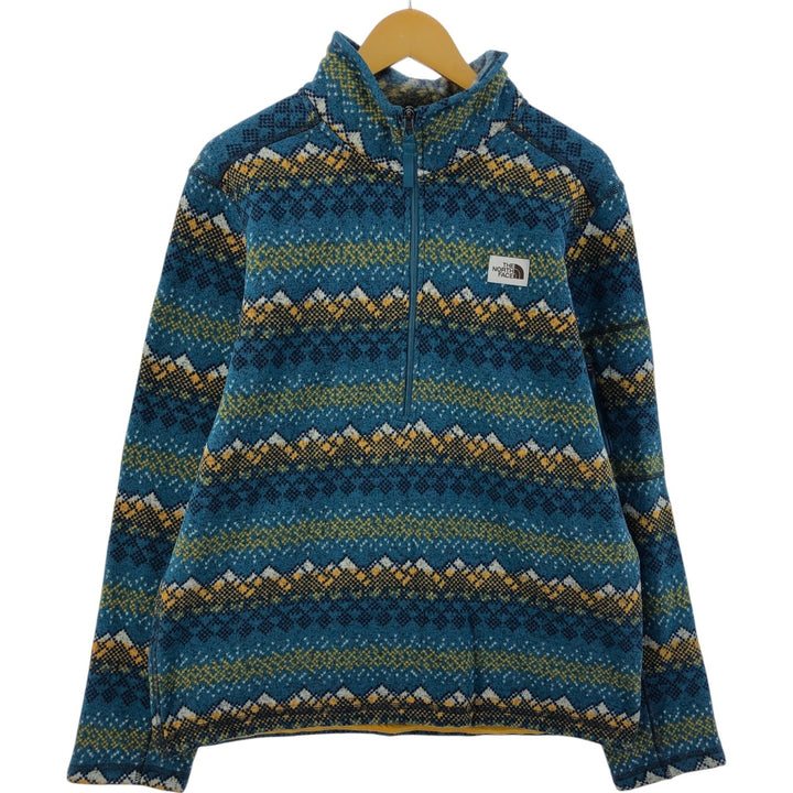 THE NORTH FACE All-over print half-zip fleece pullover, men's size L / eaa523462