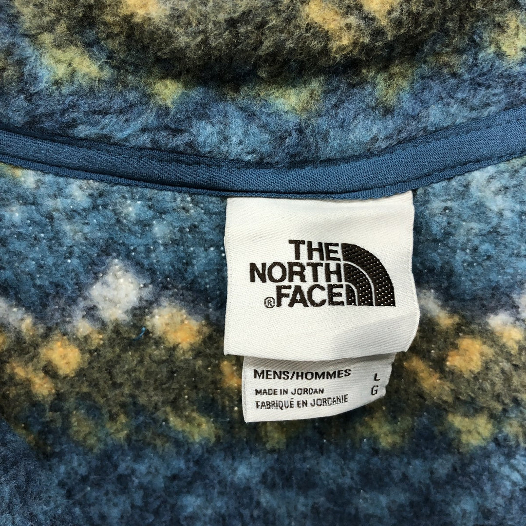 THE NORTH FACE All-over print half-zip fleece pullover, men's size L / eaa523462