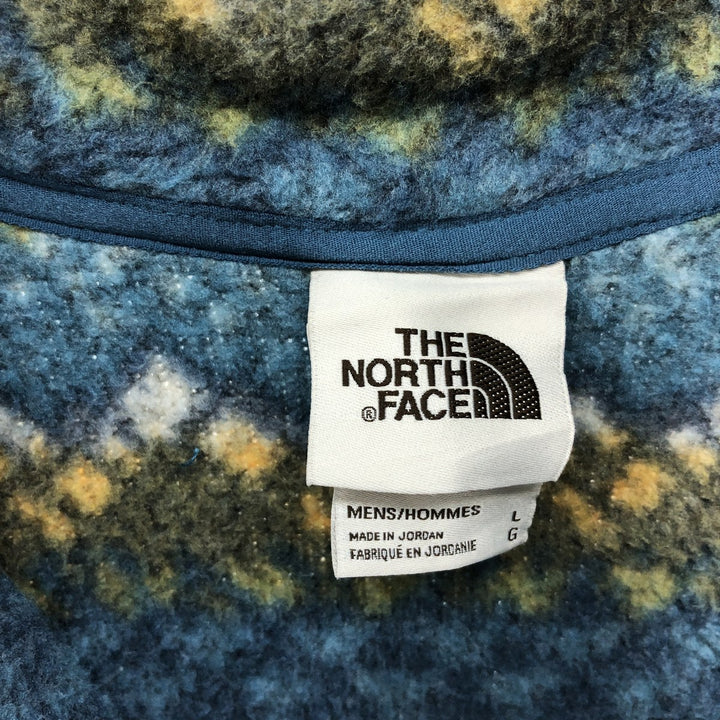 THE NORTH FACE All-over print half-zip fleece pullover, men's size L / eaa523462