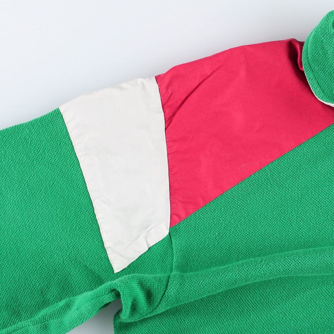 Sergio Tacchini Vintage Cotton Blouson, Made in Italy, Men's Size M cotton green type Vintage Second Hand