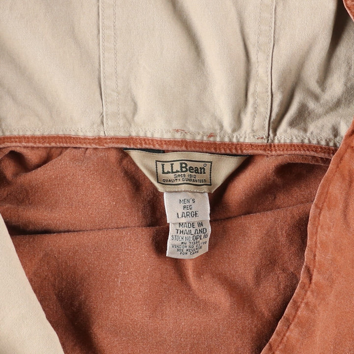 LLBean Half Zip Cotton Pullover Hoodie Men's L size / eaa523480