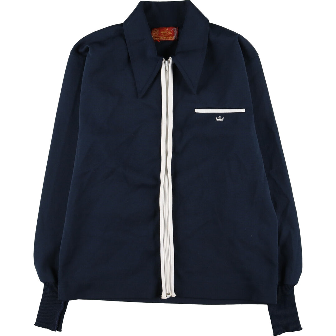 70'S Sears KINGS ROAD collared jersey track jacket, men's size L, vintage / eaa523483