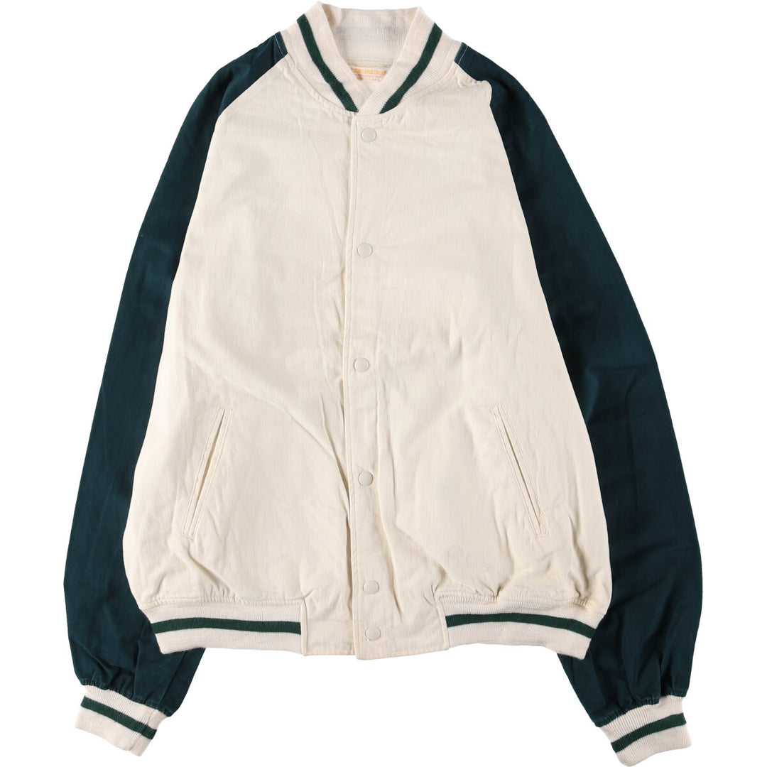 ~90'S Brooks Brothers Cotton Varsity Jacket Made in USA Men's L size / eaa523485