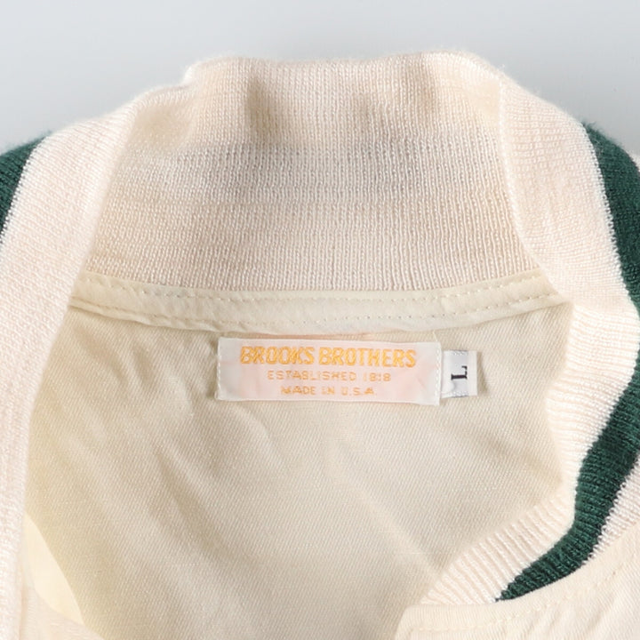 ~90'S Brooks Brothers Cotton Varsity Jacket Made in USA Men's L size / eaa523485