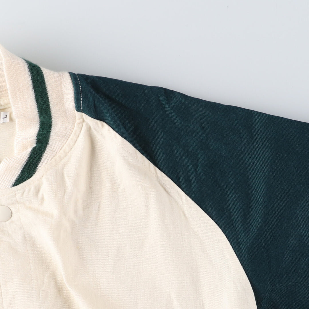 ~90'S Brooks Brothers Cotton Varsity Jacket Made in USA Men's L size / eaa523485