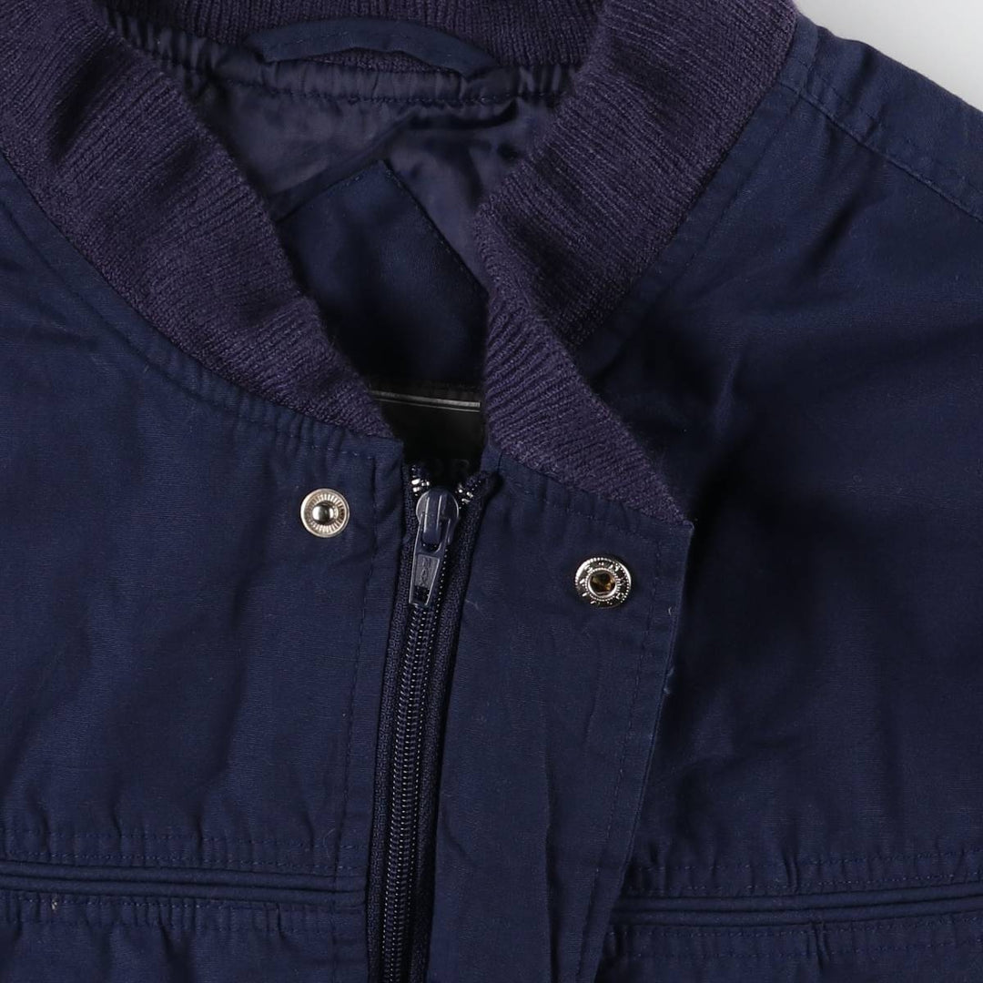 Vintage 90'S David Taylor Derby Jacket, Cotton Blouson, Men's XL cotton navy blue type Vintage Second Hand