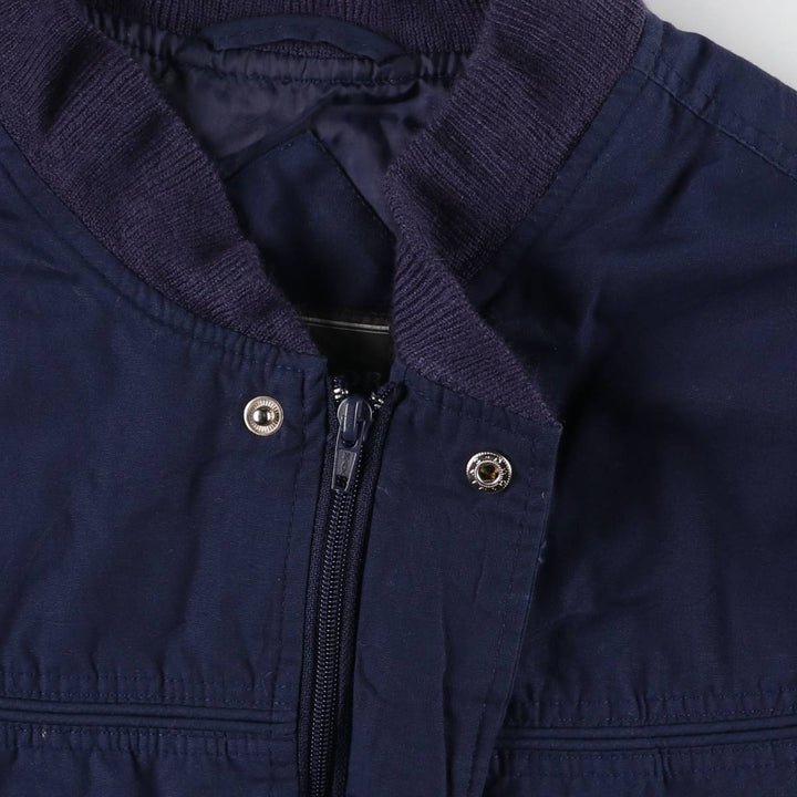 Vintage 90'S David Taylor Derby Jacket, Cotton Blouson, Men's XL cotton navy blue type Vintage Second Hand