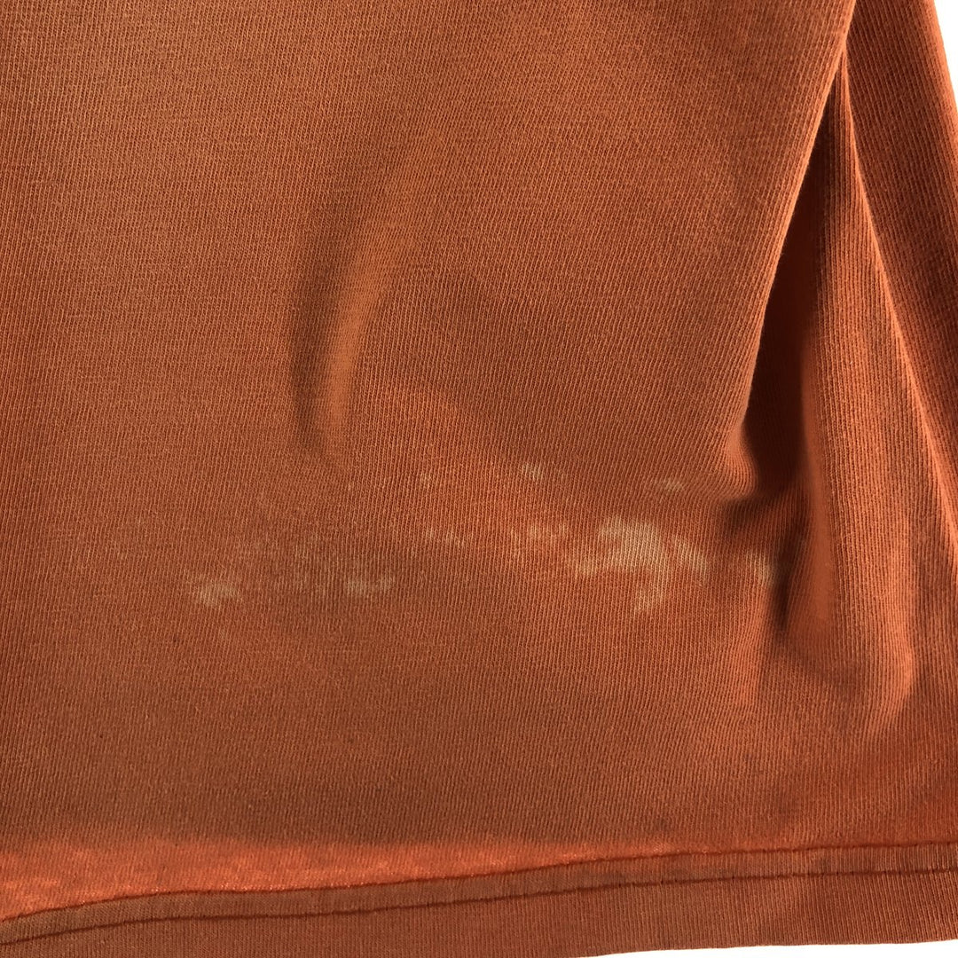 00'S Harley-Davidson Fire Pattern Eagle Pattern Long T-shirt Men's M size unclear orange type Vintage Second Hand