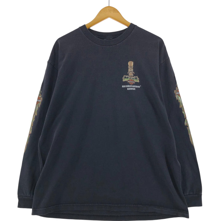 Harley-Davidson Back Print Long T-Shirt Long T Men's L size / eaa523586