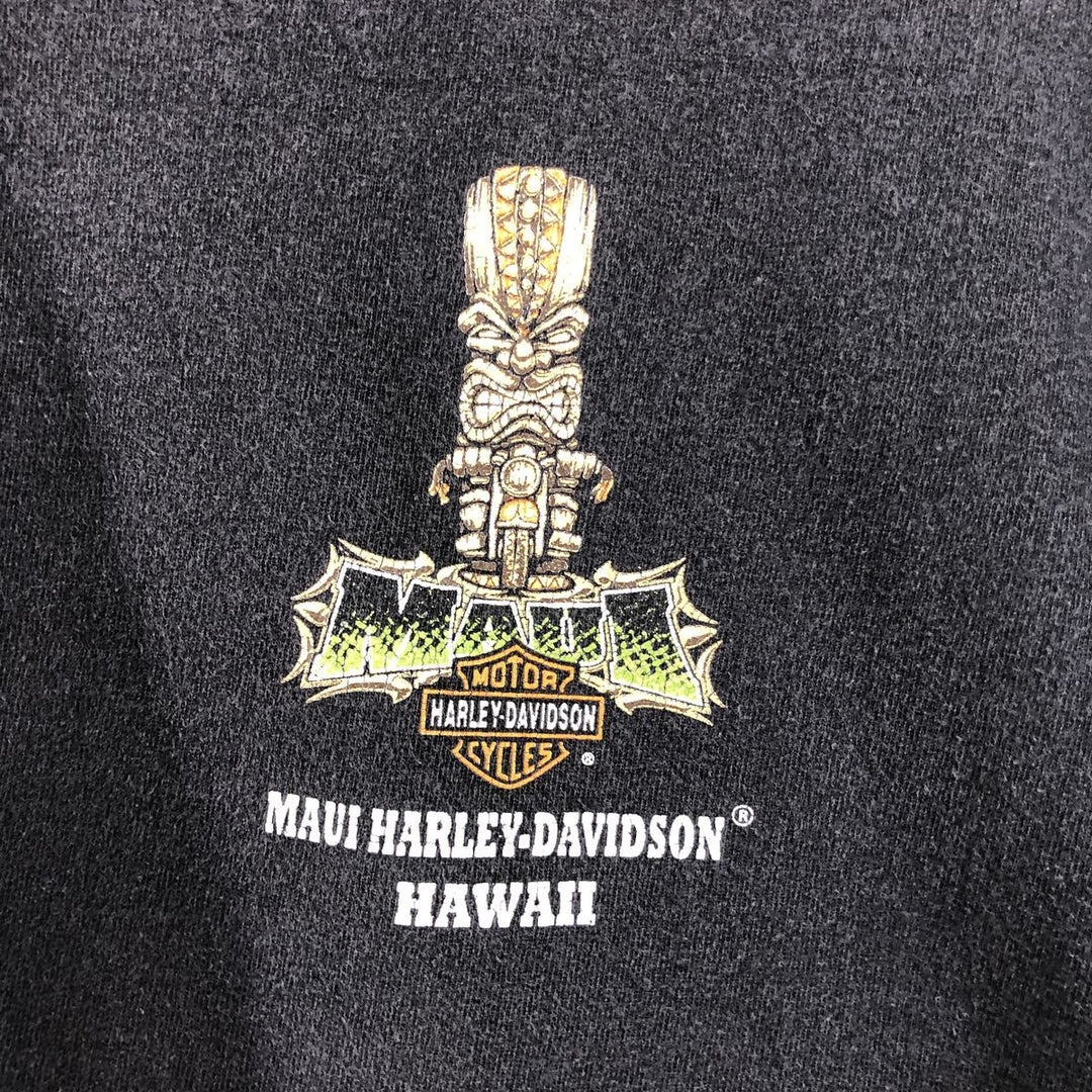 Harley-Davidson Back Print Long T-Shirt Long T Men's L size / eaa523586