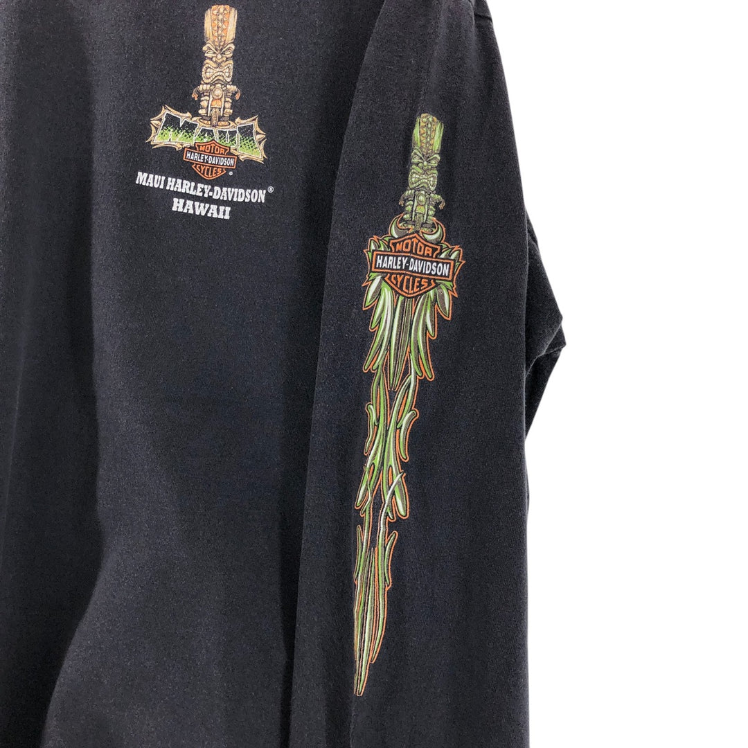 Harley-Davidson Back Print Long T-Shirt Long T Men's L size / eaa523586