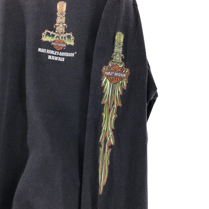 Harley-Davidson Back Print Long T-Shirt Long T Men's L size / eaa523586