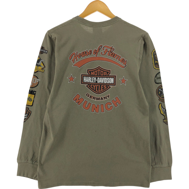 Harley-Davidson Back Print Long T-Shirt Long T Men's S size / eaa523587