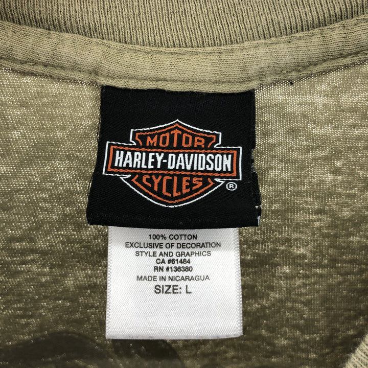 Harley-Davidson Back Print Long T-Shirt Long T Men's S size / eaa523587