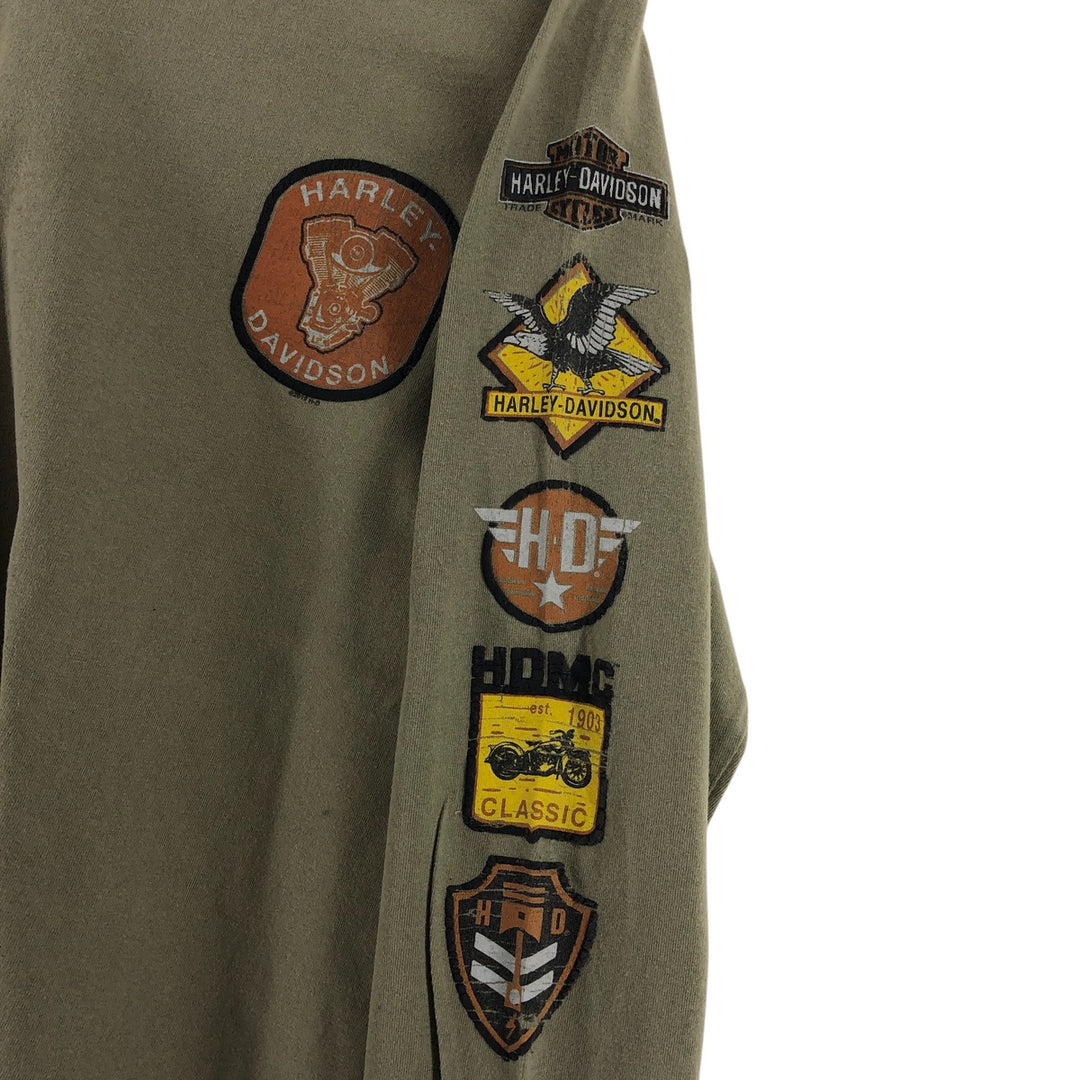 Harley-Davidson Back Print Long T-Shirt Long T Men's S size / eaa523587
