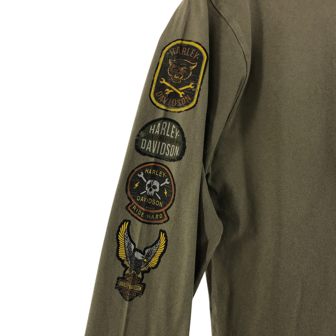 Harley-Davidson Back Print Long T-Shirt Long T Men's S size / eaa523587