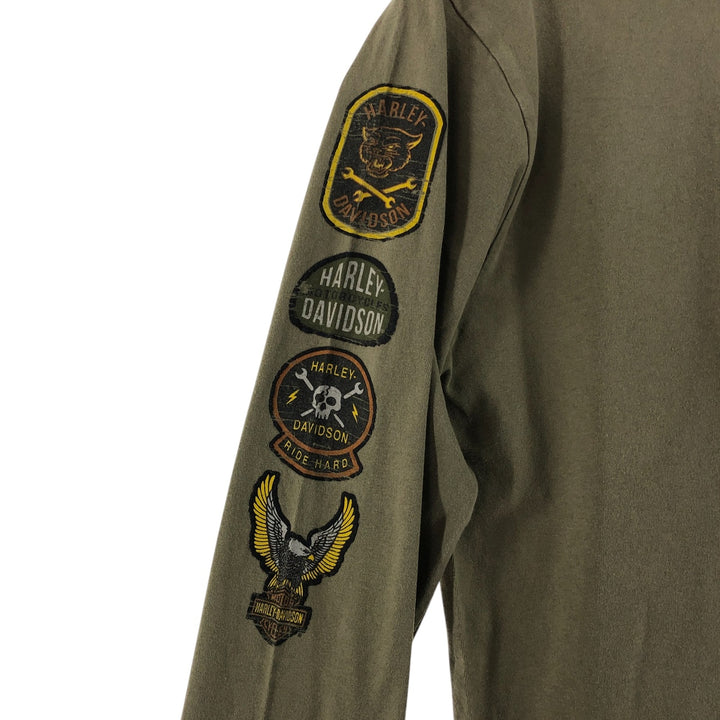 Harley-Davidson Back Print Long T-Shirt Long T Men's S size / eaa523587
