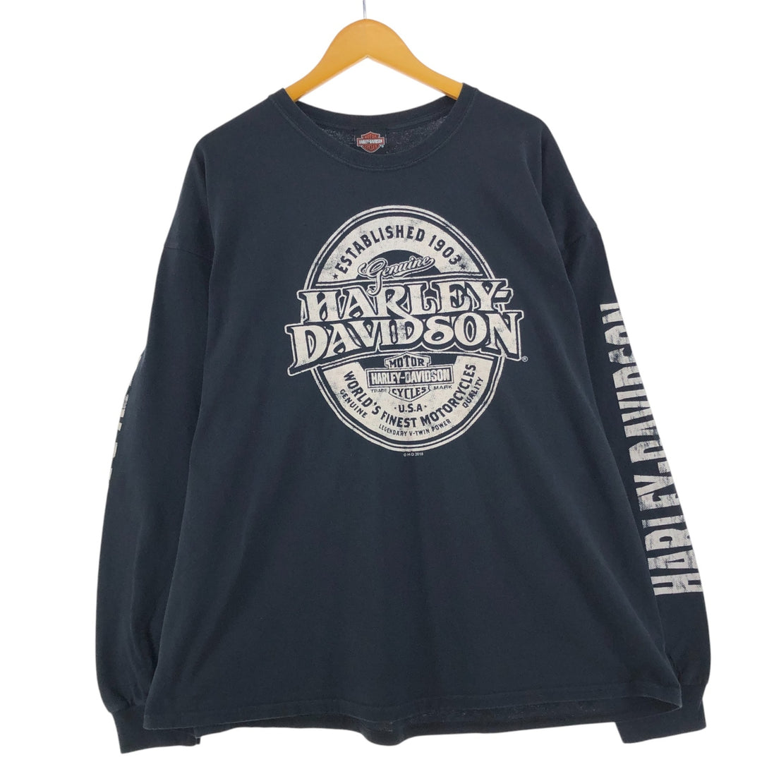 Harley-Davidson Long T-shirt, Men's XL size / eaa523589